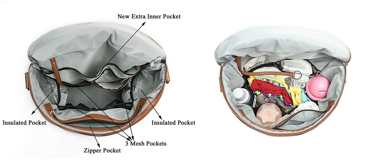 Diaper Bag with Insaulted Bottle Pockets Capicity