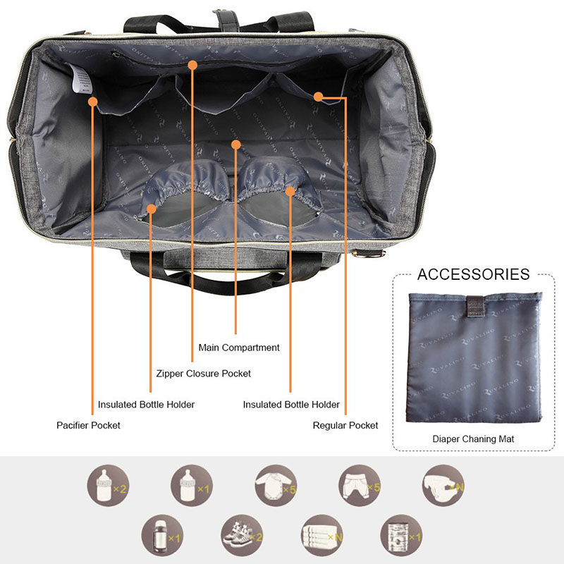 Multifunctional Design Diaper Bag