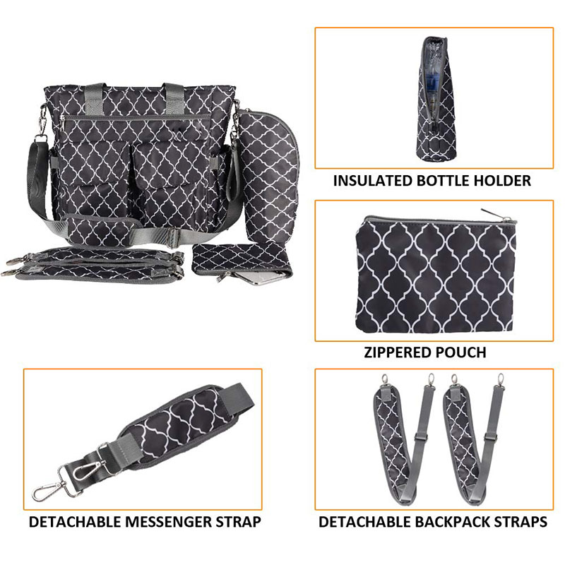 Diaper Bag with Bottle Thermal Bag