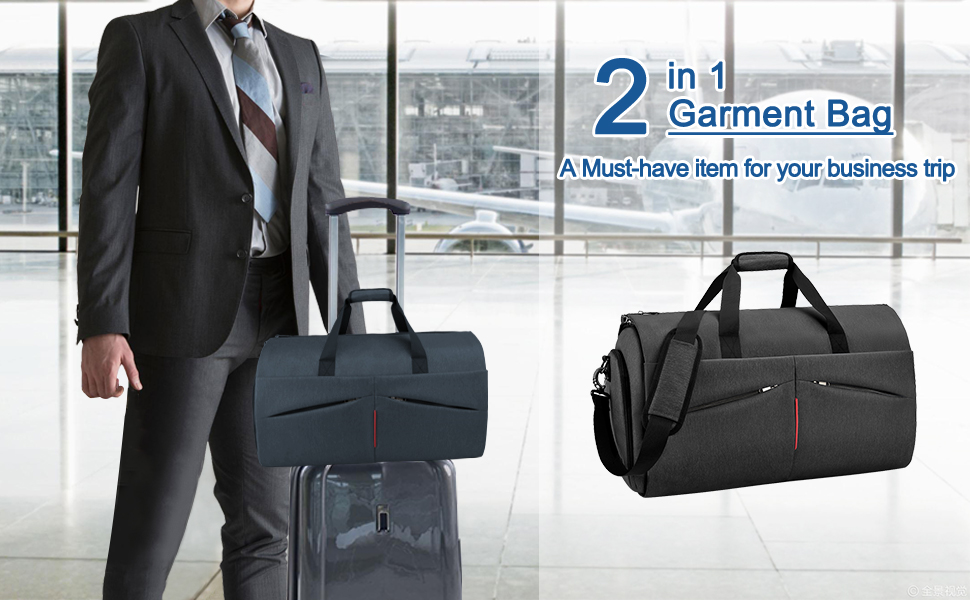 Convertible Suit Travel Bag for Men