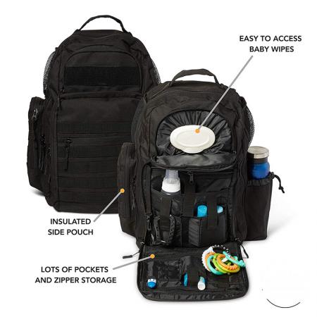 Diaper Backpack with Changing Pad